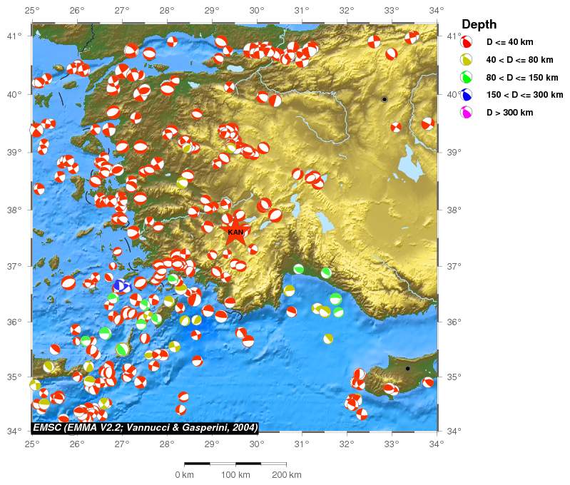 Regional moment Tensor