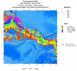 wide historical seismicity