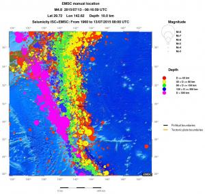 wide historical seismicity