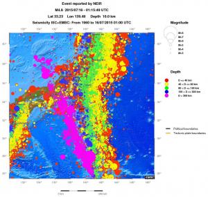 wide historical seismicity