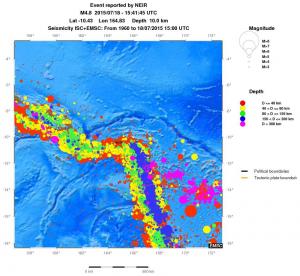 wide historical seismicity