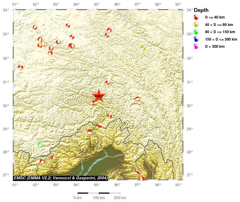 Regional moment Tensor