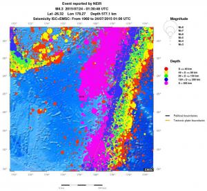 wide historical seismicity