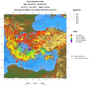 wide historical seismicity