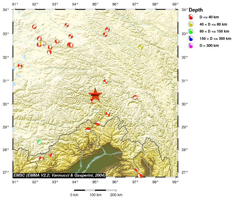 Regional moment Tensor