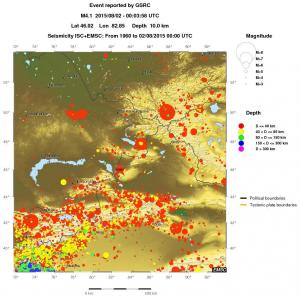 wide historical seismicity