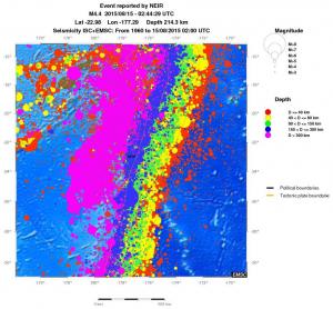 wide historical seismicity