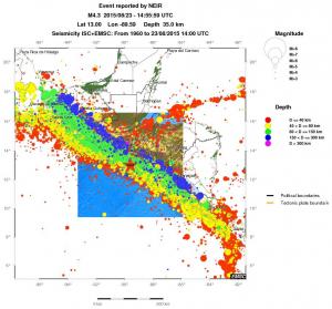 wide historical seismicity