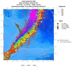 wide historical seismicity