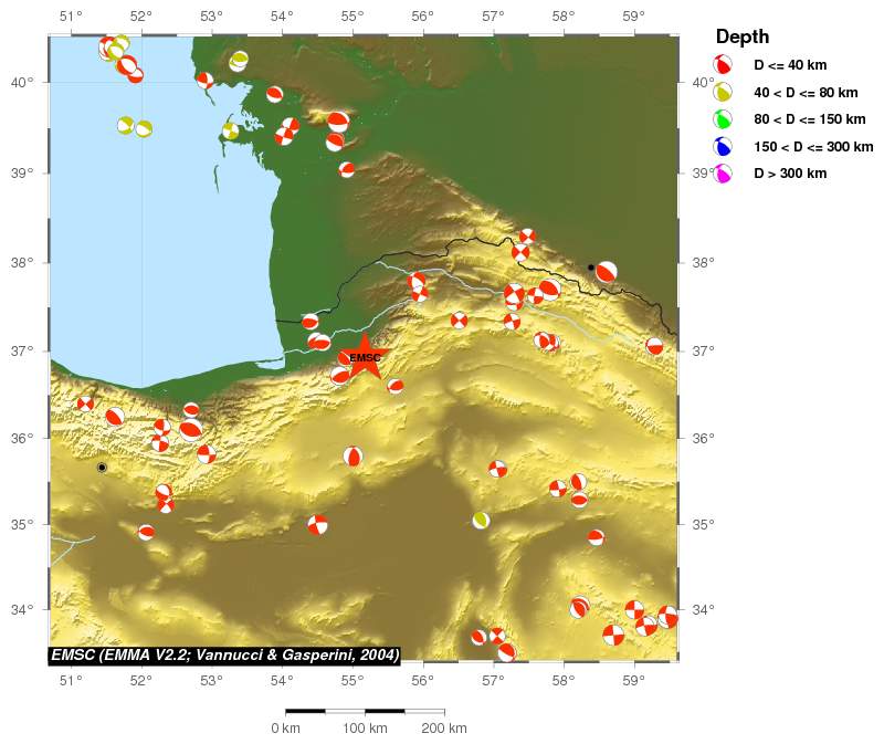 Regional moment Tensor