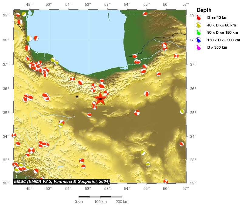 Regional moment Tensor