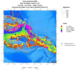 wide historical seismicity