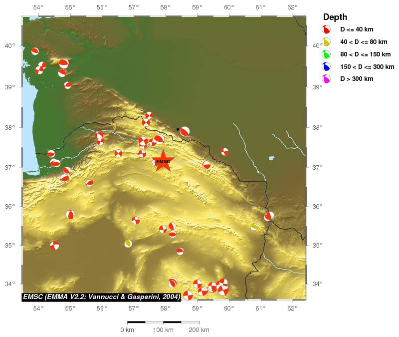 Regional moment Tensor