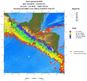 wide historical seismicity