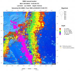 wide historical seismicity