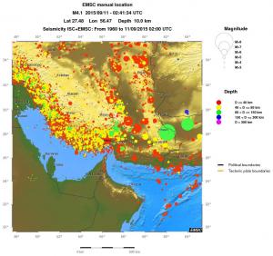 wide historical seismicity