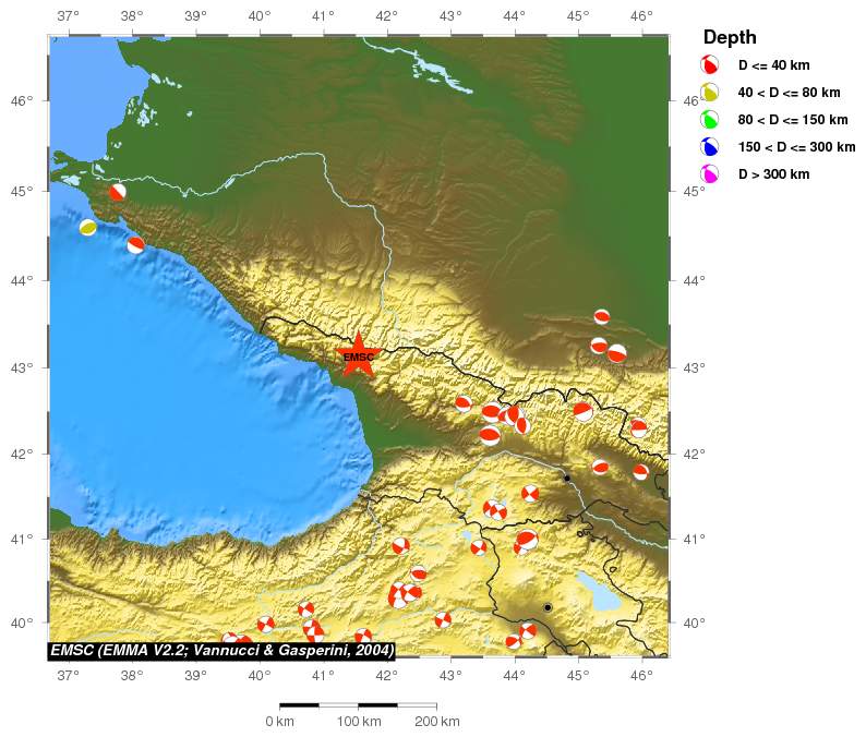 Regional moment Tensor