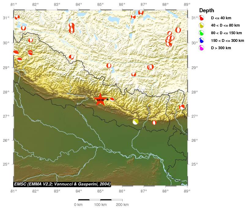 Regional moment Tensor