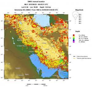 wide historical seismicity