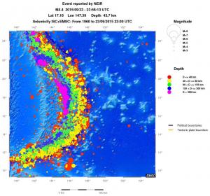 wide historical seismicity