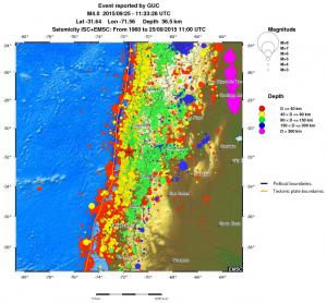 wide historical seismicity