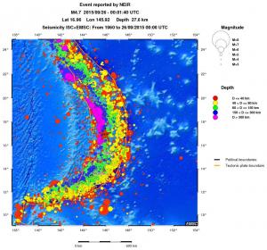 wide historical seismicity