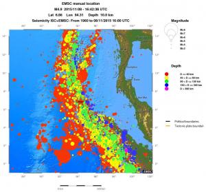 wide historical seismicity