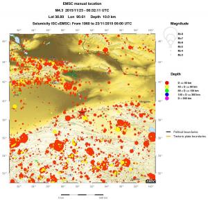 wide historical seismicity