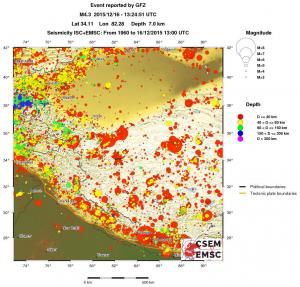 wide historical seismicity