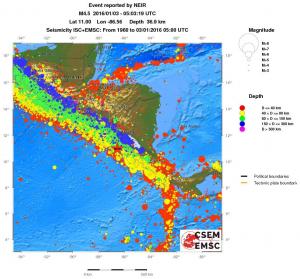 wide historical seismicity