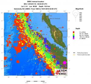 wide historical seismicity