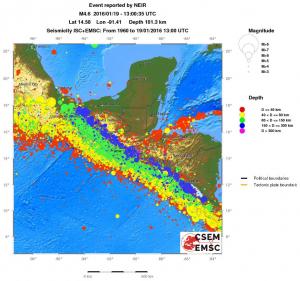 wide historical seismicity