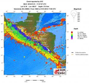 wide historical seismicity