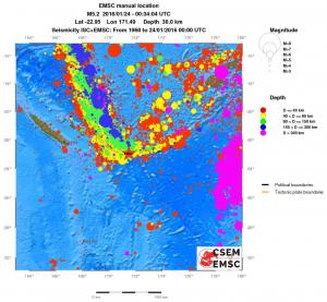 wide historical seismicity