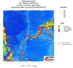 wide historical seismicity