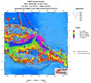 wide historical seismicity