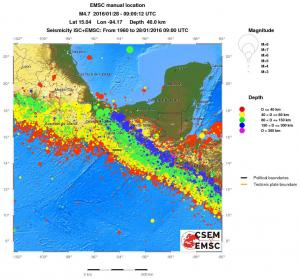 wide historical seismicity