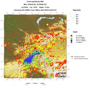 wide historical seismicity