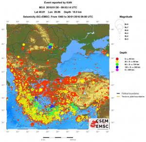 wide historical seismicity