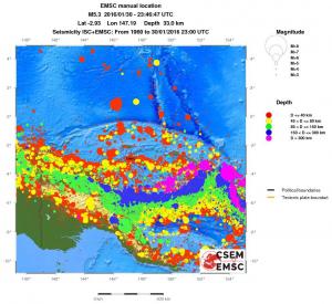 wide historical seismicity