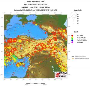 wide historical seismicity