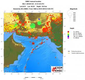 wide historical seismicity
