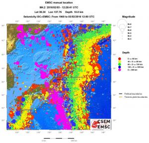 wide historical seismicity