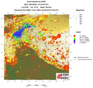 wide historical seismicity