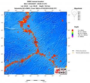 wide historical seismicity
