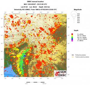 wide historical seismicity