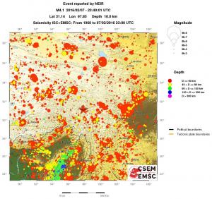 wide historical seismicity