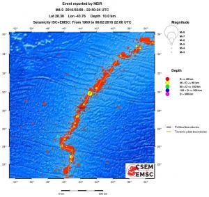 wide historical seismicity