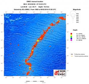 wide historical seismicity
