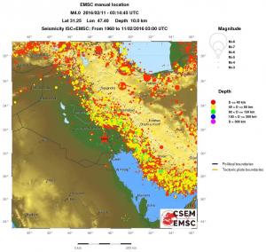 wide historical seismicity